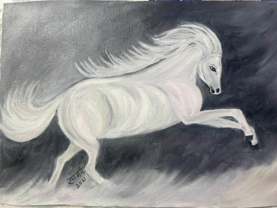 The white horse