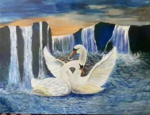 landscape ;acrylic painting