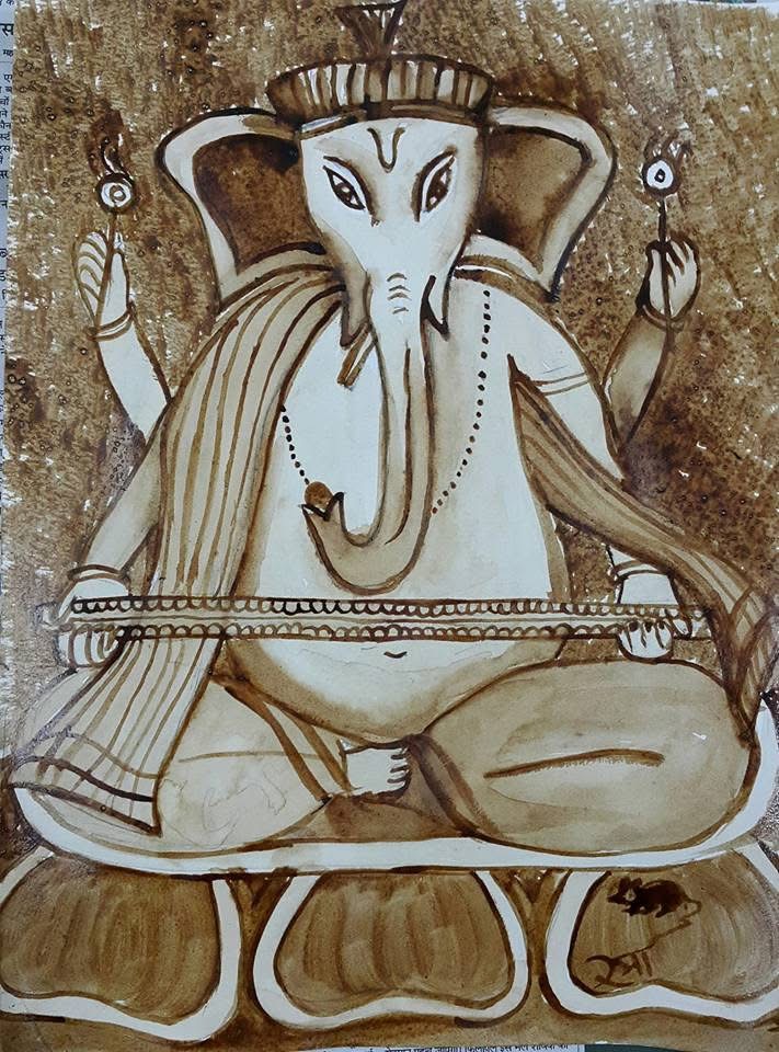 coffee painting orchestra ganesha