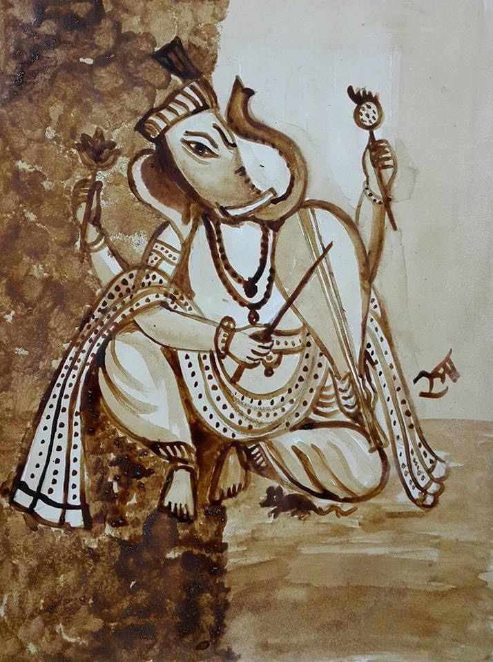 GANESHA ORCHESTRA PAINTING