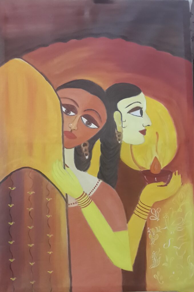 light of hope is oil painting on canvas