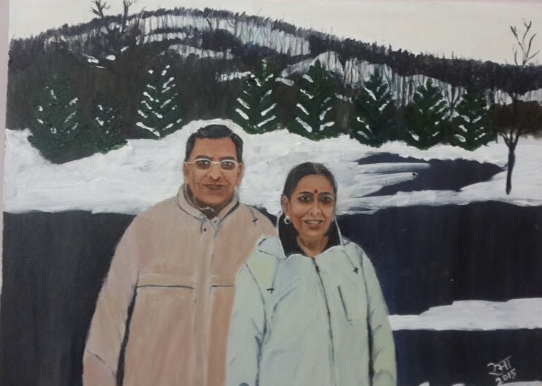 My blessings oil painting
