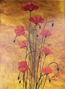 Poppies in Golden Glow