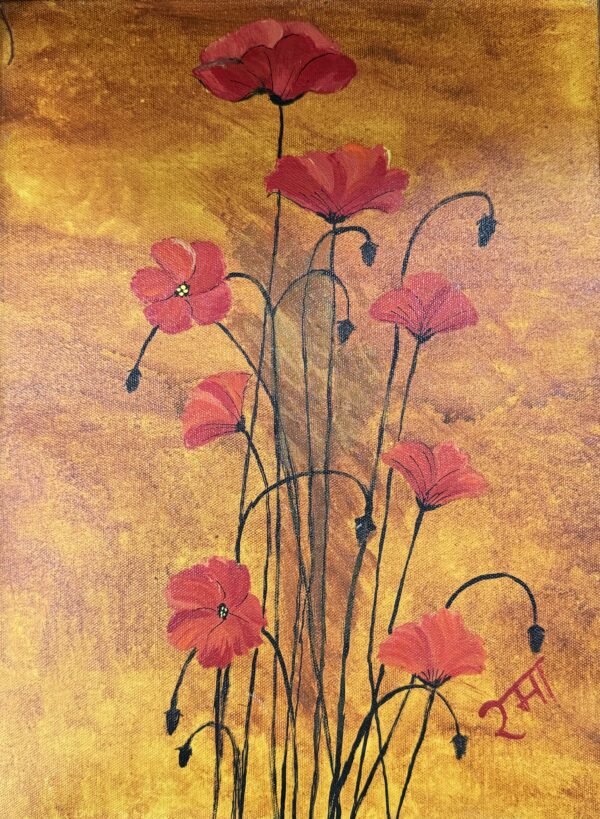 Poppies in Golden Glow