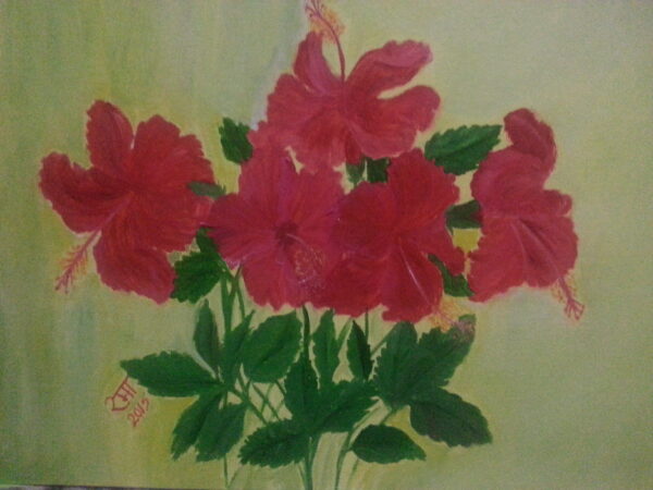 hibiscus painting